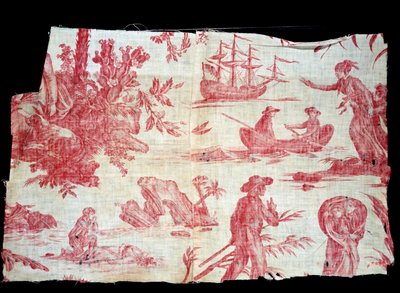 Paul és Virginie Toile de Jouy alkotó: French School