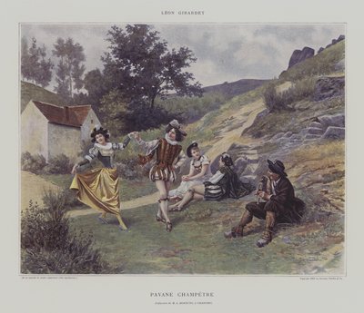 Pavane Champetre (színes litó) alkotó: French School