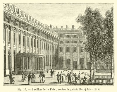 Pavillon de la Paix, a Beaujolais-galéria ellen, 1815 alkotó: French School