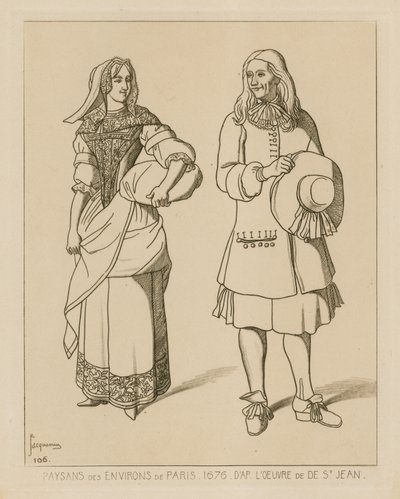 Parasztok Párizs környékén, 1676 alkotó: French School