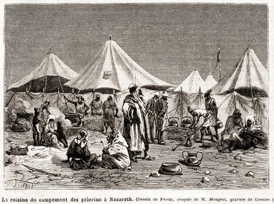 Bűnbánati zarándoklat a szent helyekre 1882. április 25-től június 8-ig (metszet) alkotó: French School