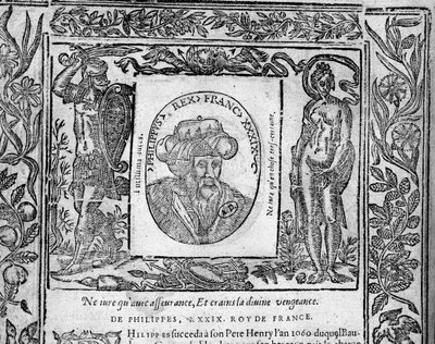 Philippe 1er - a „Franciaország királyainak portréiban” alkotó: French School