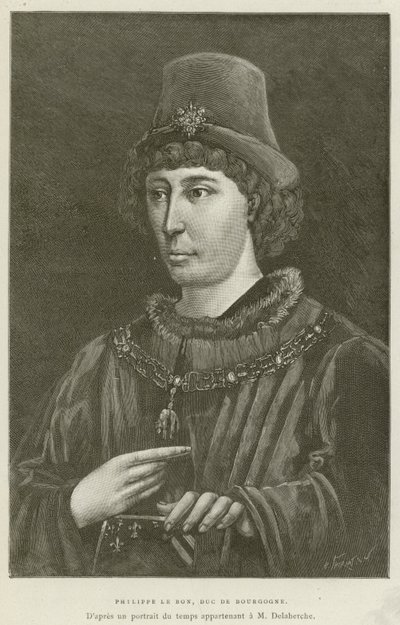 Philippe Le Bon, Burgundia hercege (metszet) alkotó: French School
