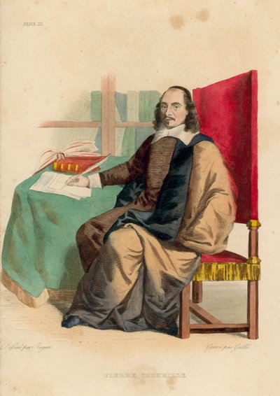Pierre Corneille (színes metszet) alkotó: French School