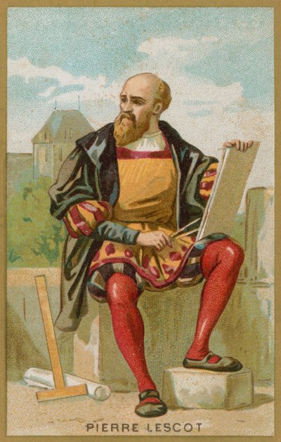Pierre Lescot (chromolitho) alkotó: French School