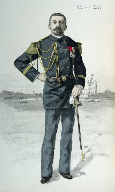 Pierre Loti (1850-1923), a La Revue Illustree borítóillusztrációja, 1889. október 1. alkotó: French School