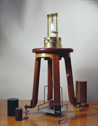 Piezoelektromos kvarckészülék, tervezte Pierre (1859-1906) és Jacques Curie, 1897 alkotó: French School