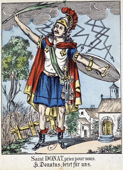 Jámbor kép: „Szent Donát, könyörögj érettünk” alkotó: French School