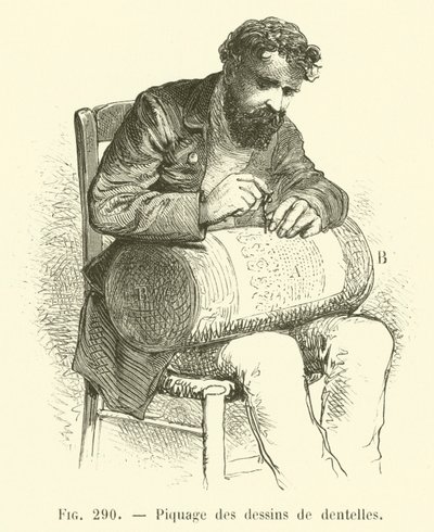 Varrás csipke minták (gravírozás) alkotó: French School