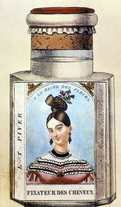 Piver Hair Fixer Bottle, 1830 körül alkotó: French School