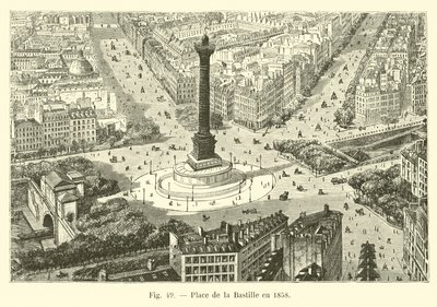 Place de la Bastille 1858-ban alkotó: French School