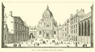 A Place de la Sorbonne 1650-ben, az I. Sylvestre után alkotó: French School