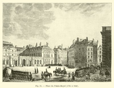 Place du Palais-Royal, 1795-1848 alkotó: French School