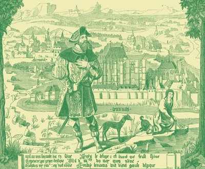 "Clermont en Beauvais térképe" alkotó: French School
