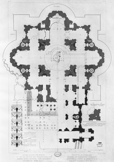 A Szent Péter-bazilika terve alkotó: French School