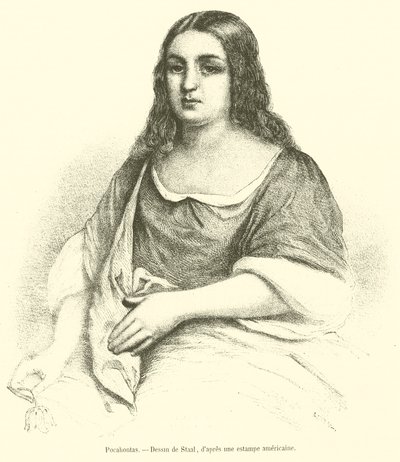 Pocahontas (metszet) alkotó: French School