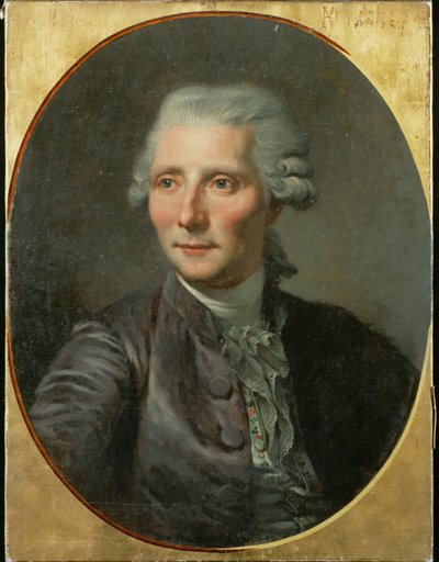 Pierre Augustin Caron de Beaumarchais költő Portré Greuze után ... (festmény, vászon) alkotó: French School