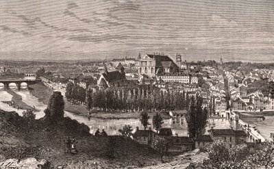 Poitiers – V. A. Malt-Brown „La France illustrée: földrajz, történelem, statisztikai igazgatás” című metszete. 1884 alkotó: French School