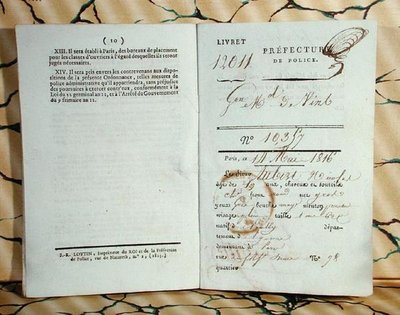 Egy bizonyos Nicolas Aubert rendőri munkafeljegyzései alkotó: French School