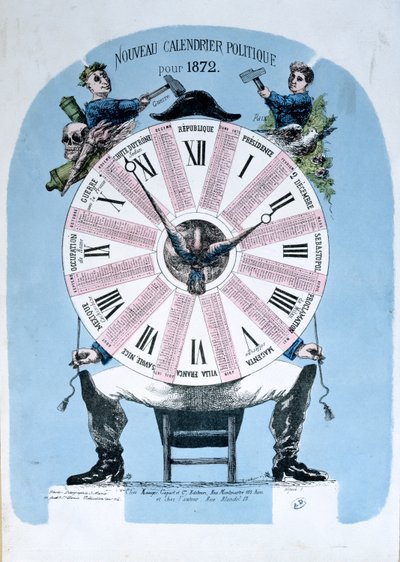Politikai kalendárium 1872-re alkotó: French School