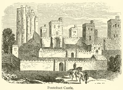 Pontefract kastély (metszet) alkotó: French School