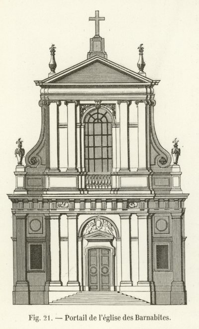 Barnabite templom portál alkotó: French School