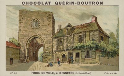 Városkapu, Mennetouban, Loir-et-Cher államban alkotó: French School