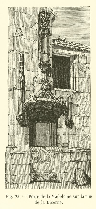 Porte de la Madeleine a rue de la Licorne-n alkotó: French School