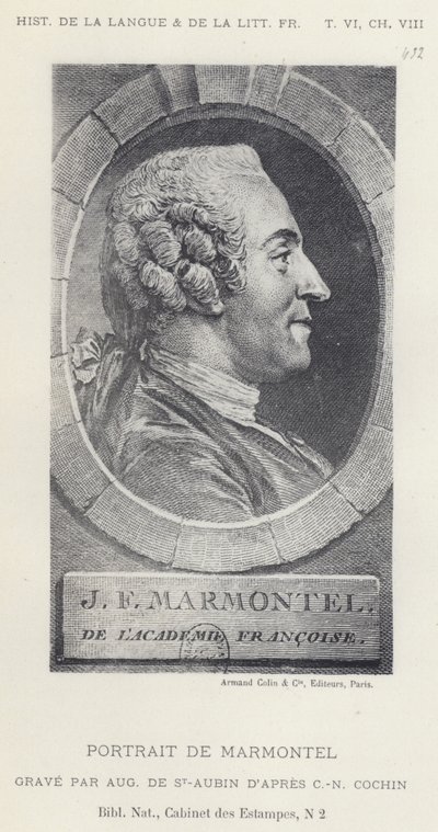 Marmontel portréja (litho) alkotó: French School