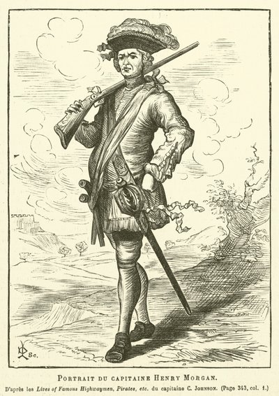 Henry Morgan kapitány portréja (metszet) alkotó: French School