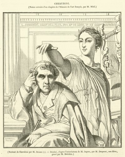 Cherubini portréja alkotó: French School