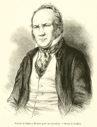 Duplessi-Bertaux sír portréja (metszet) alkotó: French School
