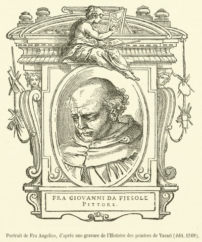 Fra Angelico portréja (metszet) alkotó: French School