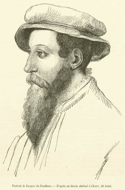 Jacques du Fouilloux portréja (metszet) alkotó: French School