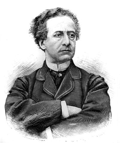 Jean Baptiste Prospere Bressant (1815-1886) (Jean-Baptiste-Prospere), a Comedie Francaise francia komikusának portréja. Metszet a "Le Monde Illustre"-ben, 1886. január 30. alkotó: French School