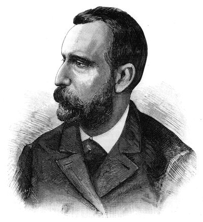 Doktor Jaime Ferran y Clua (1852-1919), spanyol bakteriológus, a kolera vakcina felfedezője portréja. Metszet a ""The Illustrious World""-ben alkotó: French School
