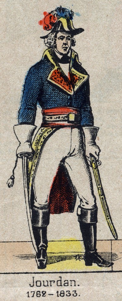 Portré en pied de Jean Baptiste, Comte Jourdan, marechal de France (1762-1833) Epinal képe a 19. század végéről. alkotó: French School
