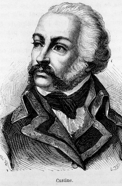 Adam Philippe, Comte de Custine (1740 - 1793), francia tábornok portréja - Henri Martin „” L’Histoire de France” című könyvében alkotó: French School