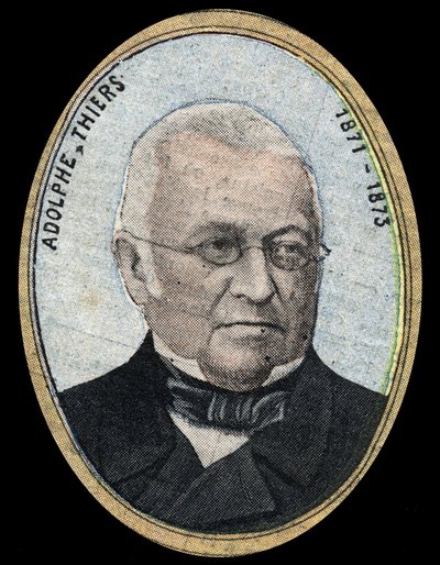 Adolphe Thiers (1797-1877), a Francia Köztársaság elnökének portréja. alkotó: French School