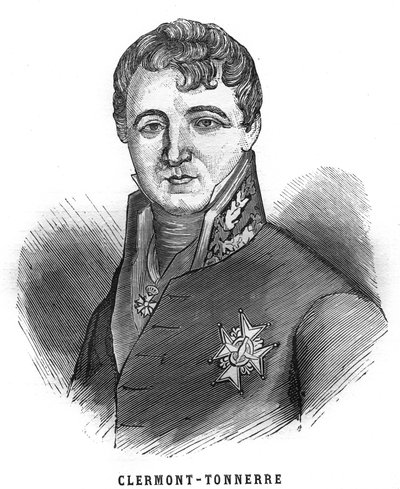 Aime Marie Gaspard de Clermont-Tonnerre portréja (Clermont Tonnerre alkotó: French School