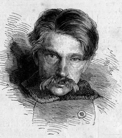 Alekszandr Szolovjov (Solowieff) portréja, aki április 14-én megkísérelte meggyilkolni II. Miklós orosz cárt alkotó: French School