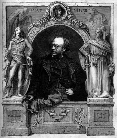 Antoine Augustin Preault (1809-1879) francia szobrász portréja. Metszet a január 25-i „” The Illustrated World”” 1139. sz alkotó: French School