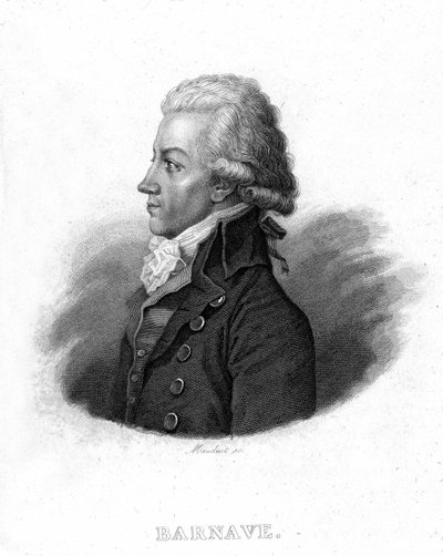 Antoine Barnave (1761-1793), francia forradalmár portréja – Thiers „Revolution francaise” című könyvében alkotó: French School