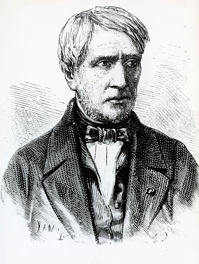 Antoine Cesar Becquerel (1788-1878) francia fizikus portréja, Franciaország alkotó: French School