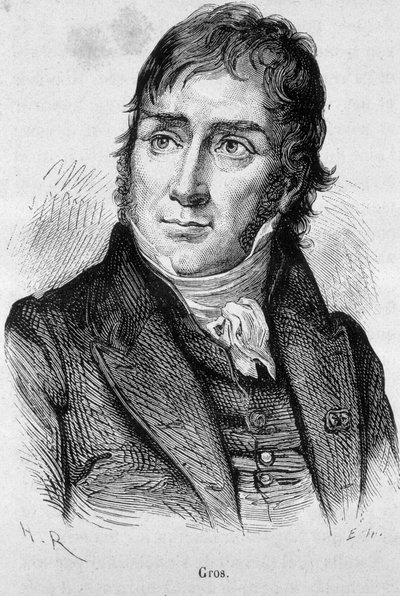 Antoine Jean Gros (1771-1835), David tanítványa, majd Napóleon hivatalos festője portréja – Henri Martin „L