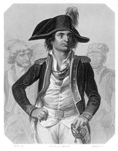 Antoine Joseph Santerre (1752-1809) francia politikus portréja. Lamartine „A Girondinok története” című művében alkotó: French School