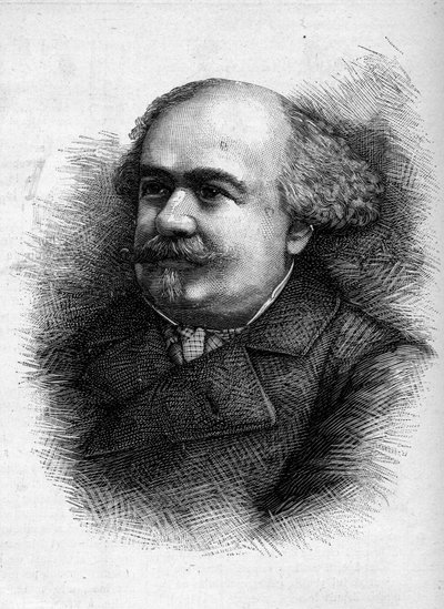 Antoine „” Tony”” Revillon (1832-1898), francia újságíró és helyettes portréja. Metszet a „” Le Monde Illustré”” 1276. számában, szeptember 10 alkotó: French School