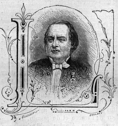 Antonin Louis Clapisson (1808-1866) francia zeneszerző portréja. alkotó: French School