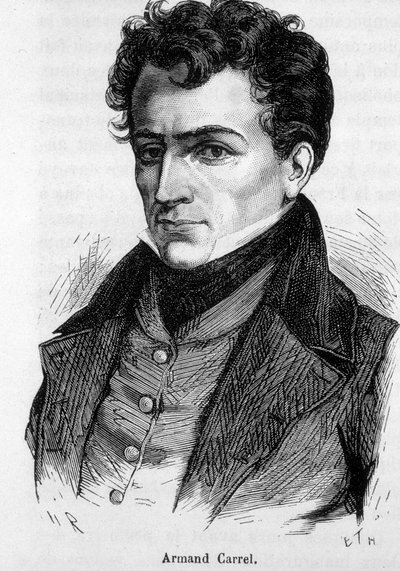 Armand Carrel francia újságíró és politikai író portréja (1800-1836). alkotó: French School