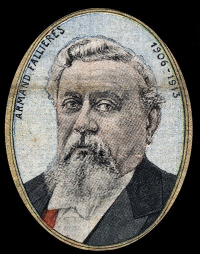 Armand Fallieres (1841-1931) köztársasági elnök portréja. alkotó: French School